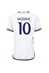 Real Madrid Luka Modric #10 Jalkapallovaatteet Naisten Kotipaita 2023-24 Lyhythihainen
